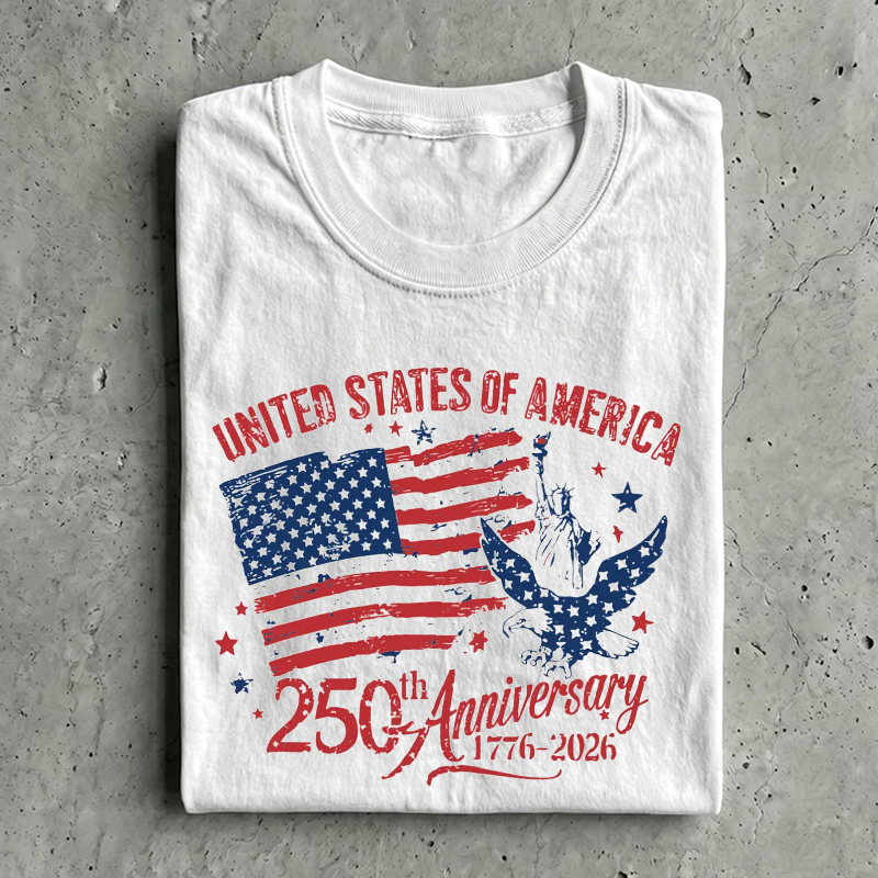 America 250th Anniversary Patriotic Eagle T-Shirt