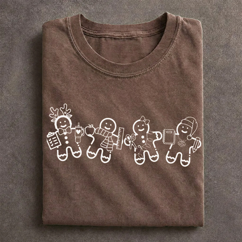 Gingerbread Teacher Christmas T-shirt