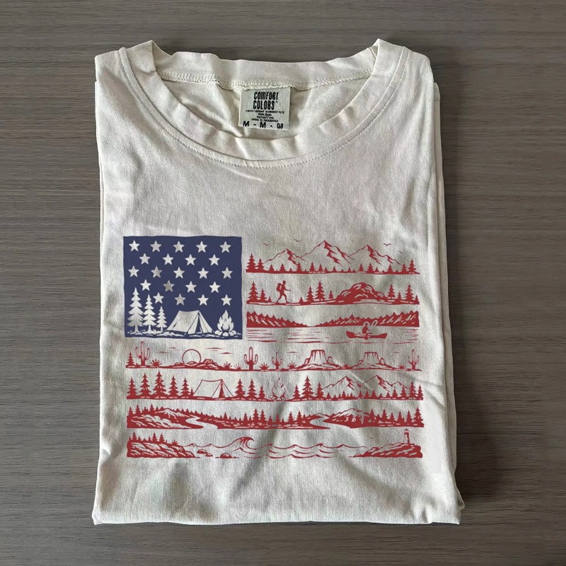 National Parks American Flag T-Shirt