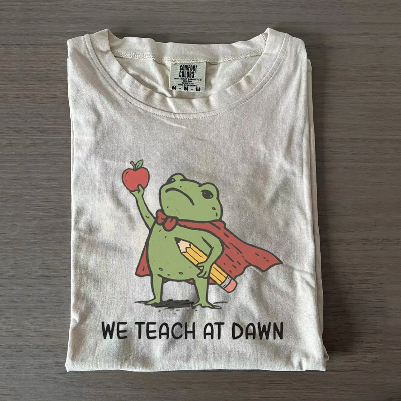 Back To School Frog Funny Teacher T-Shirt