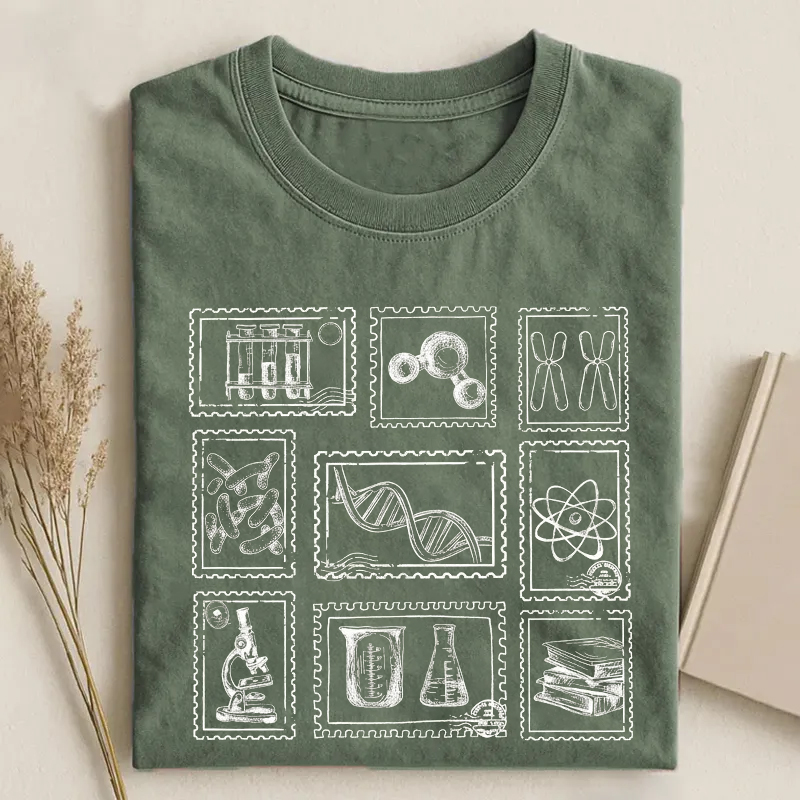 Vintage Science Stamp T-Shirt