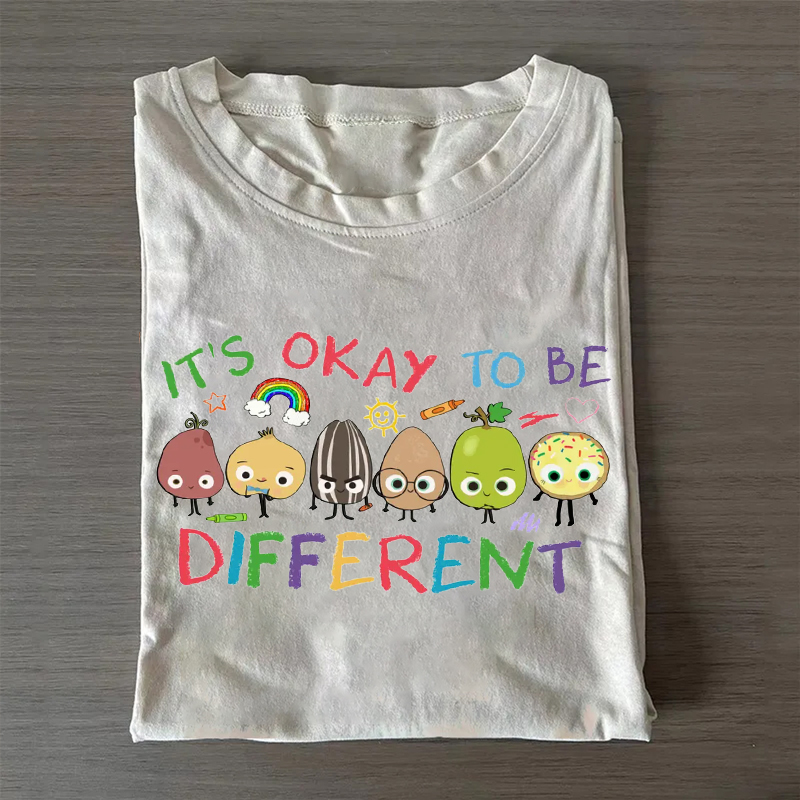 It’s Okay To Be Different Fruit Teacher T-Shirt