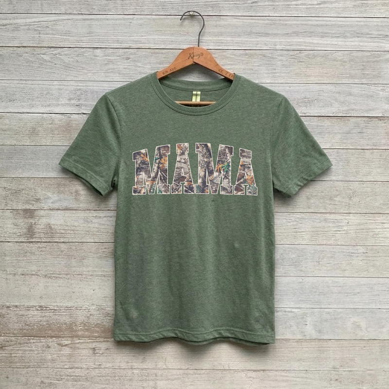  Hunting Mama Camo Mama Mothers Day T-Shirt