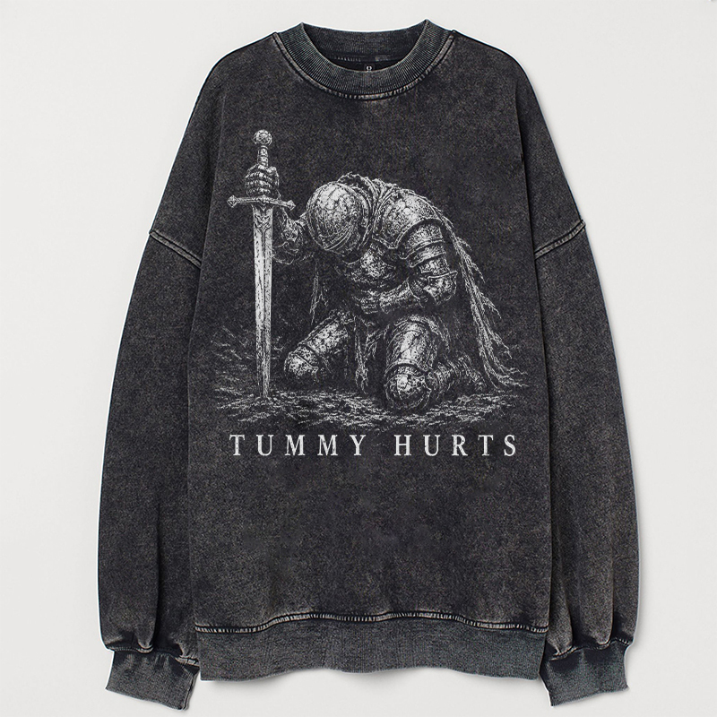 Tummy Hurts Knight Funny Dark Fantasy T-shirt/Sweatshirt