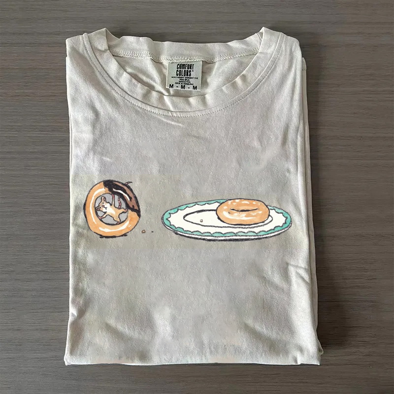 Vintage Funny Donut Thief T-shirt