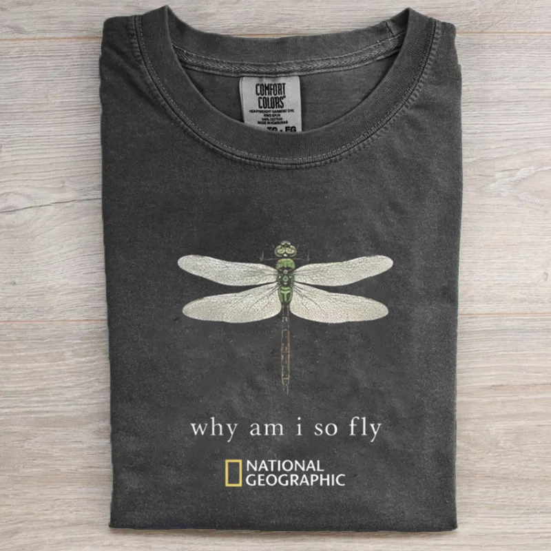 Vintage National Geographic "Why Am I So Fly" T-Shirt