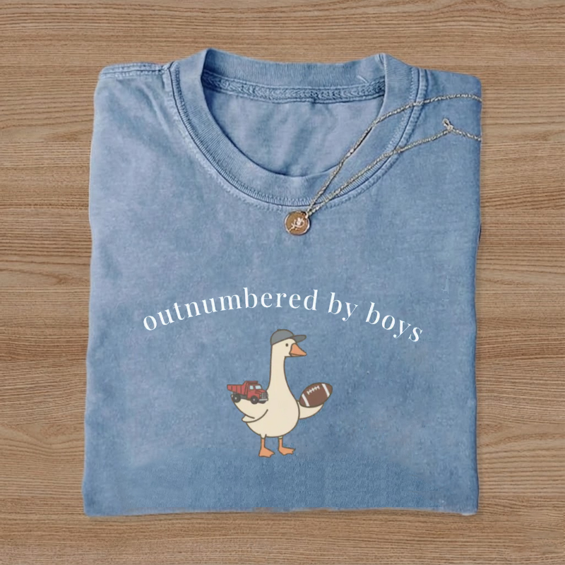  Funny Boy Mom Goose Mothers Day T-Shirt