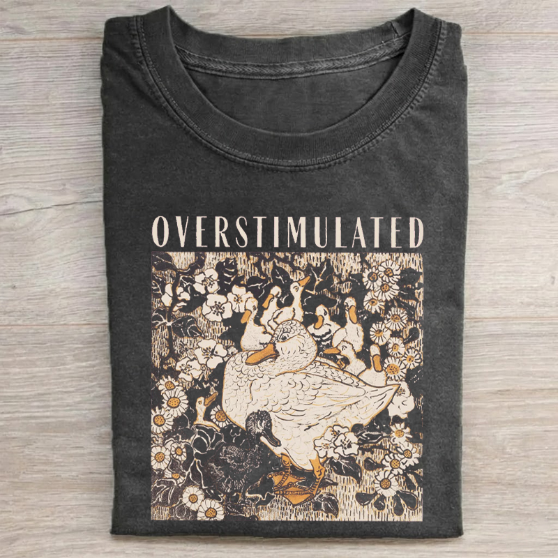 Overstimulated Mama Duck Mother's Day T-Shirt