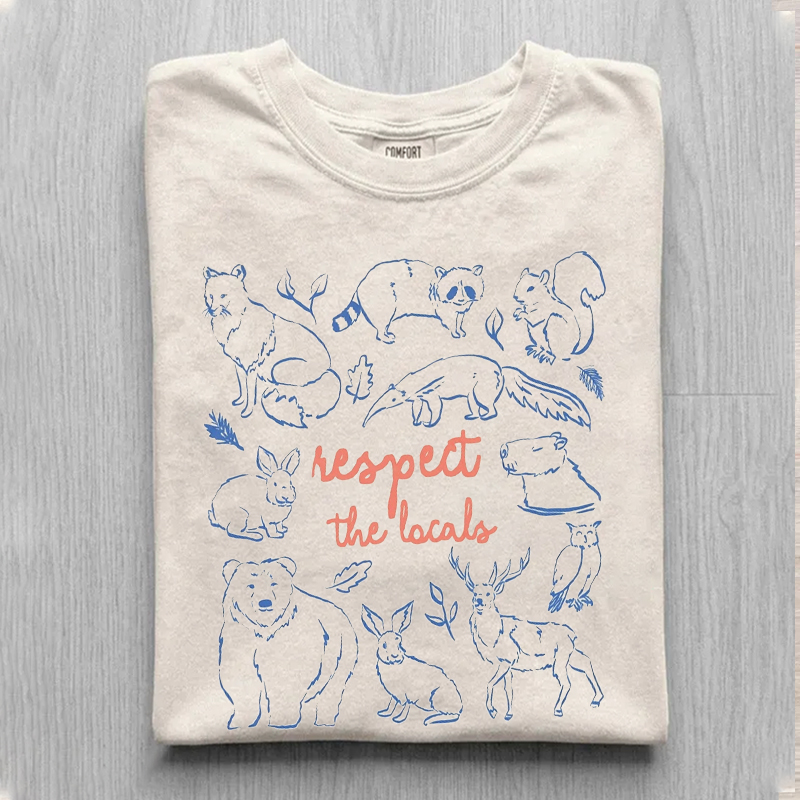  National Park Respect The Locals Camping T-Shirt