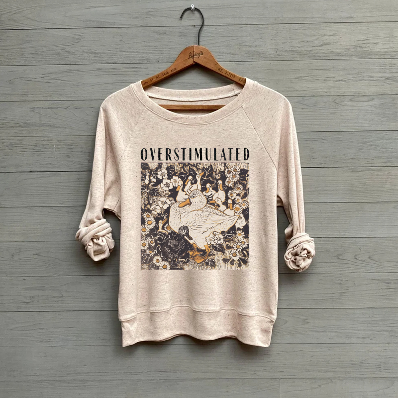 Overstimulated Mama Duck Mother's Day Sweatshirt