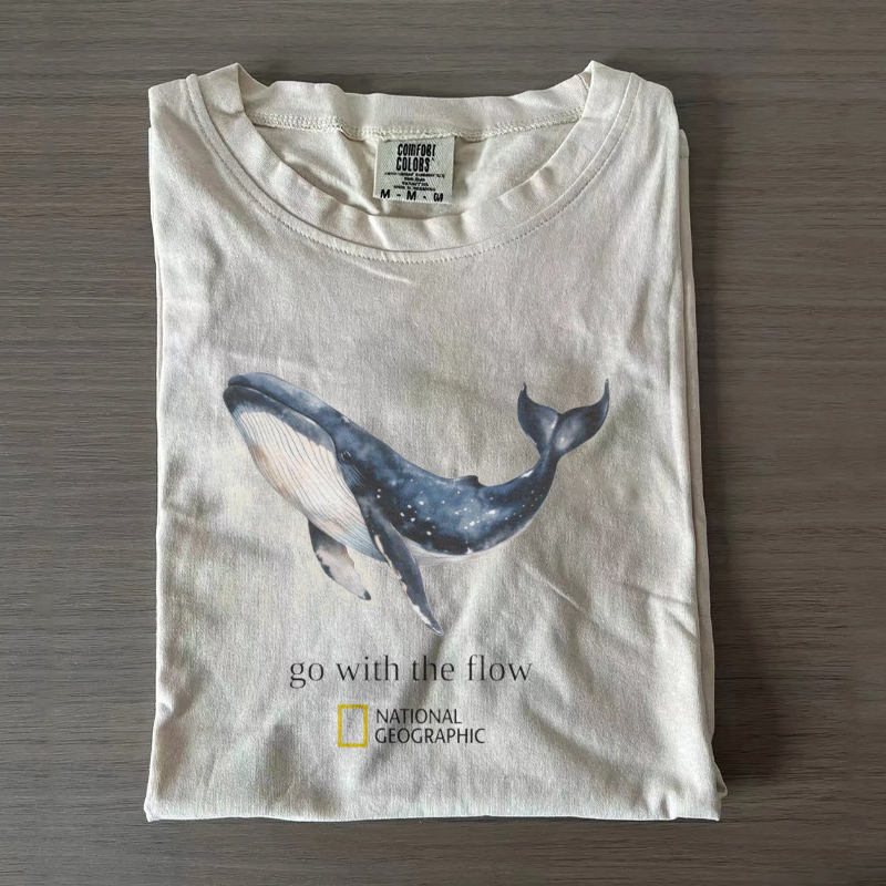 Go With The Flow Whale T-Shirt