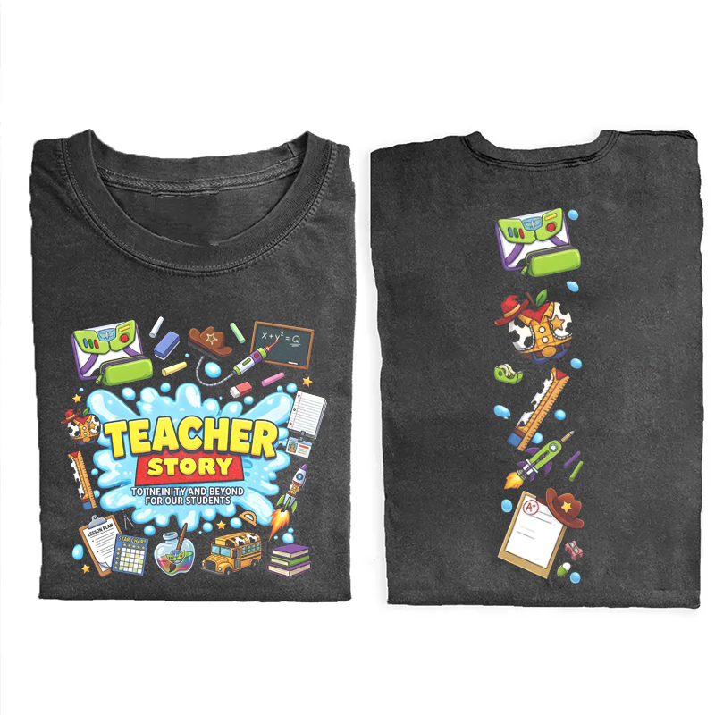 Teacher Story Funny Teacher T-Shirt
