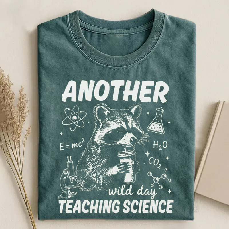 Funny Science Teacher Raccoon T-Shirt