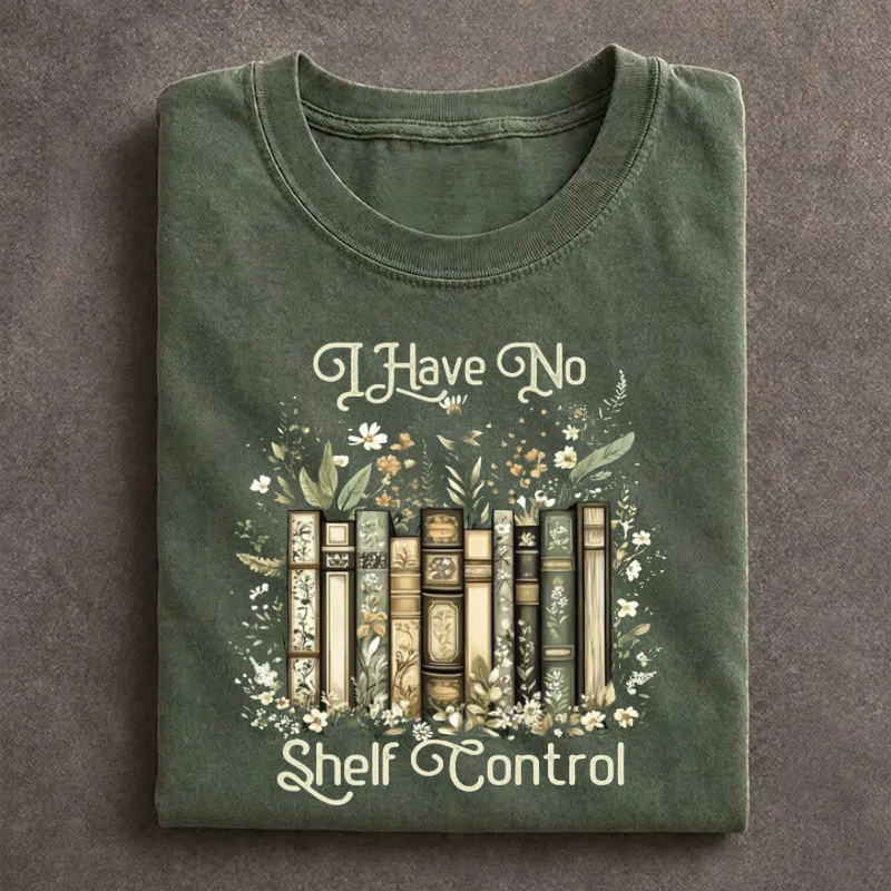 I Have No Shelf Control Bookworm T-shirt