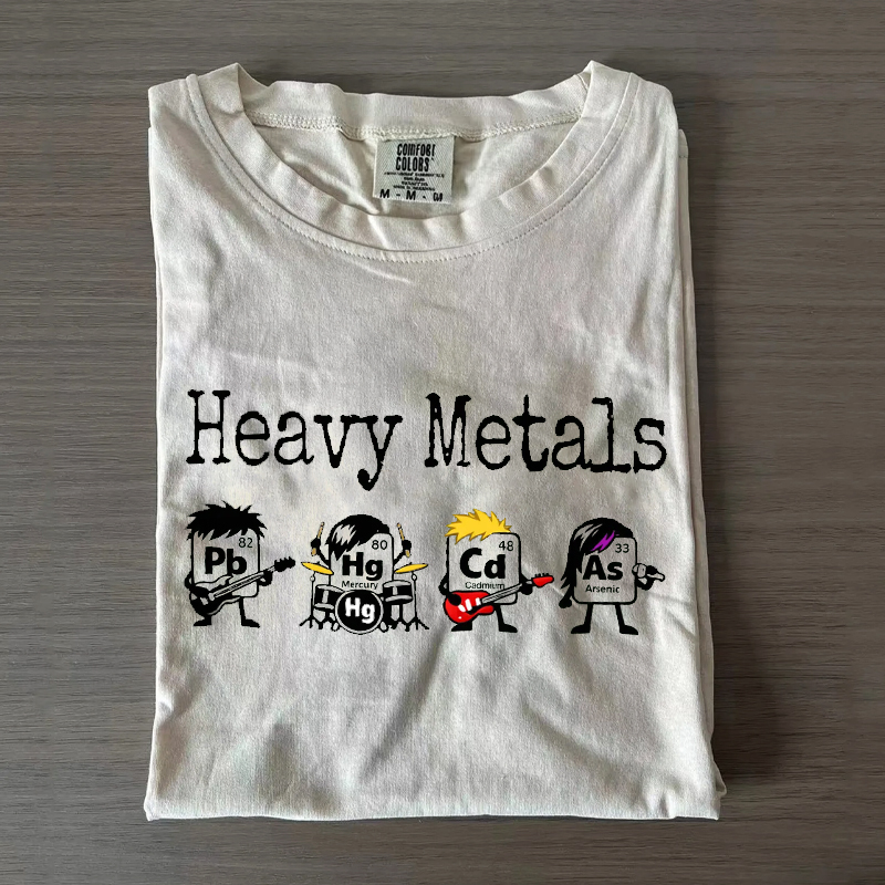 Heavy Metals Chemistry Funny Science Teacher T-Shirt