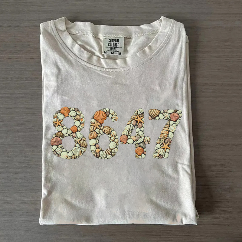 8647 Seashells Sublte FDT T-Shirt