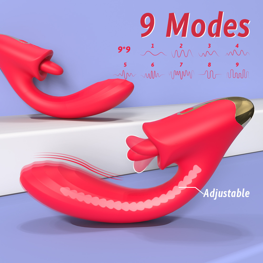 Jasmine Tongue Lick Massage Vibrator - Versatile Stimulation