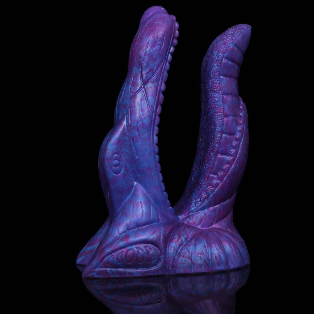 Alligator Mouth Conjoined Double Head Penis Sex Toy