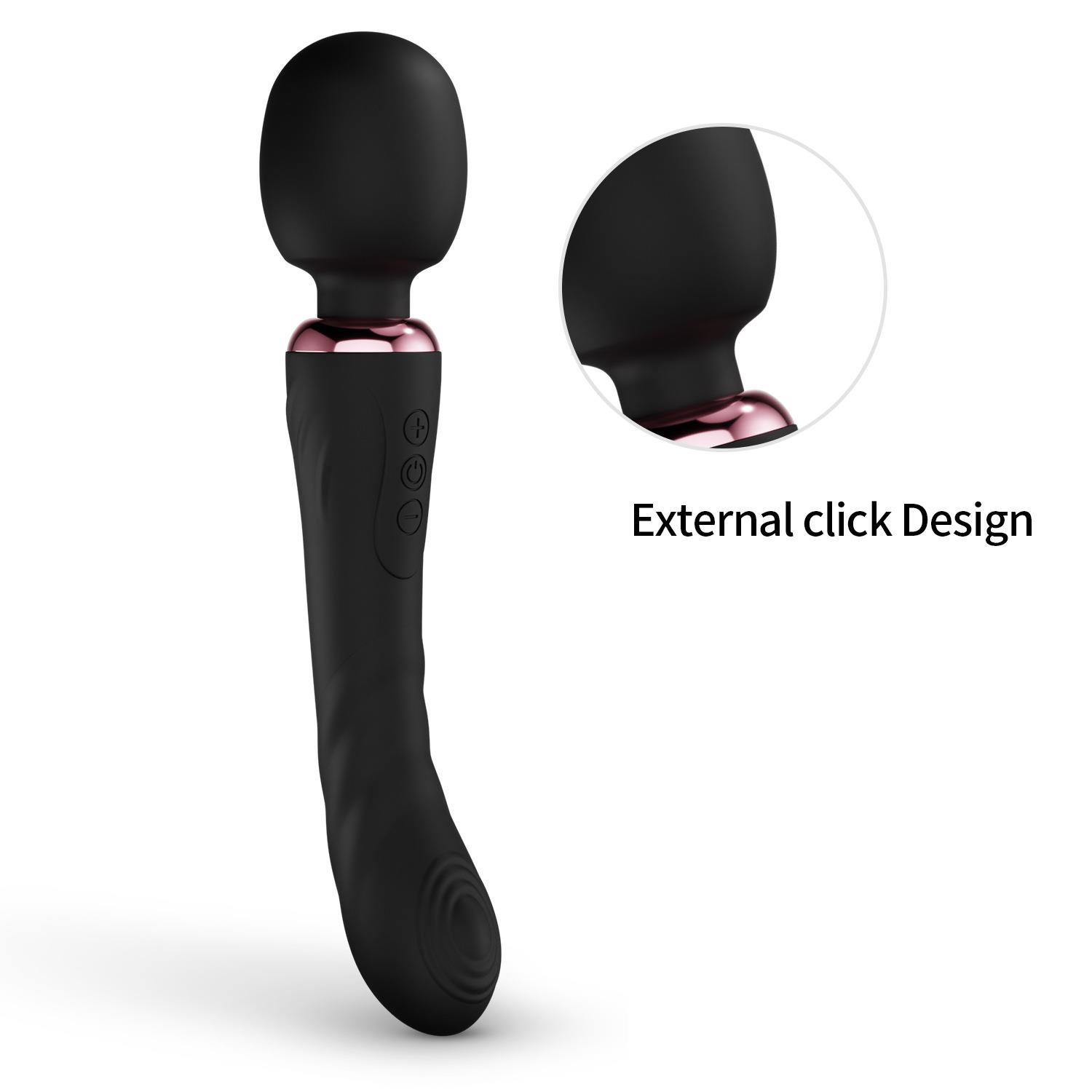 BestGSpot Wellness Massage Stick - Electric Dildo for Women with 20 Vibration Modes and Heating
