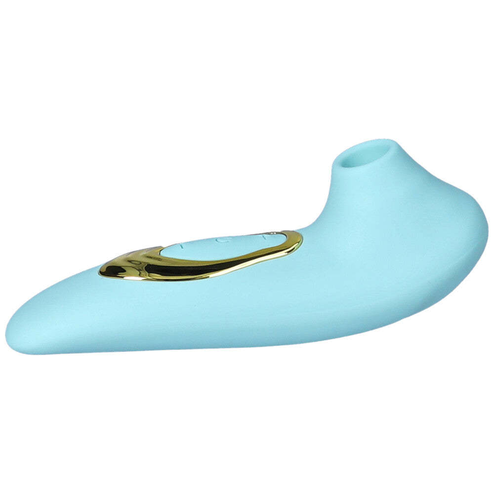FREE Dolce Silicone Air Pulsating Clit Stimulator in Blue - Add To Your Cart!