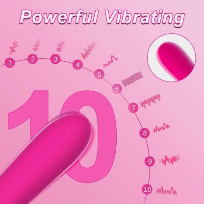 G-Spot Vibrator with 10 Strong Vibrations, Tuitionua Vibrating Dildo Clitoris Nipple Vagina Massager Stimulator, Adult Sex Toys for Solo or Couple