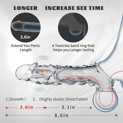 Bestgspot Vibrating Penis Sleeve & Cock Ring - Couples Pleasure Toy