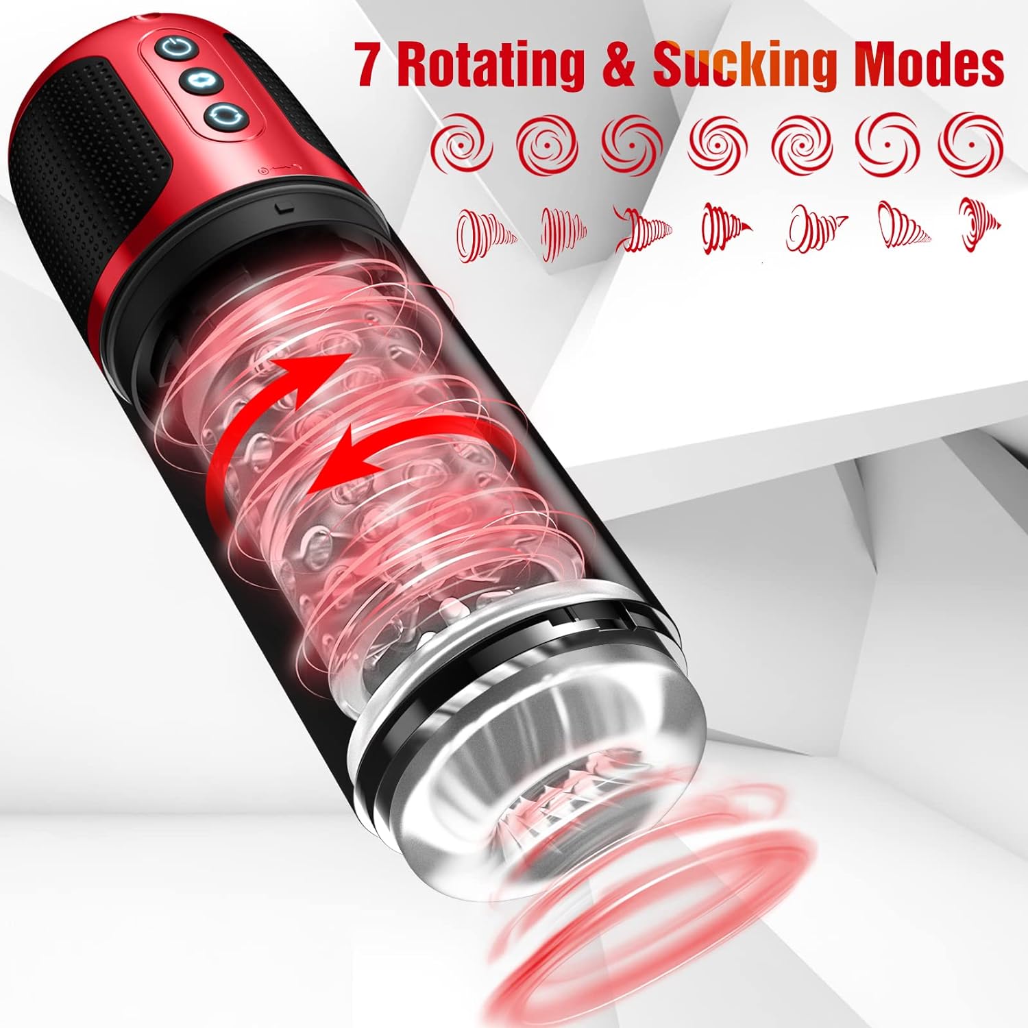 Ultimate Pleasure: 7-Mode Sucking & Rotating Masturbator Cup