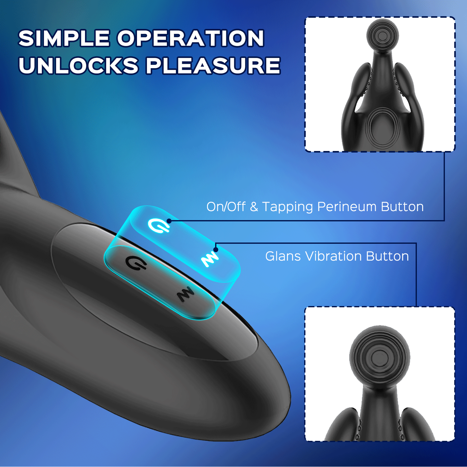 Claws - Tapping Testicle & Perineum Vibrator Penis Massager