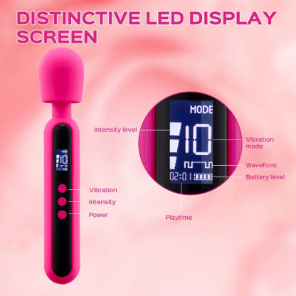 Savvy - Extra Powerful Wand Massager with LED Display Screen