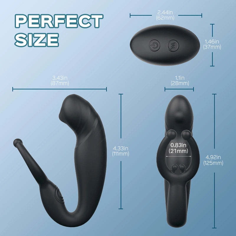 Demon - Remote Control Prostate Massager & Vibrating Penis Ring