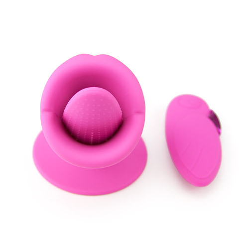 Oscillating tongue Remote control suction cup tongue vibrator