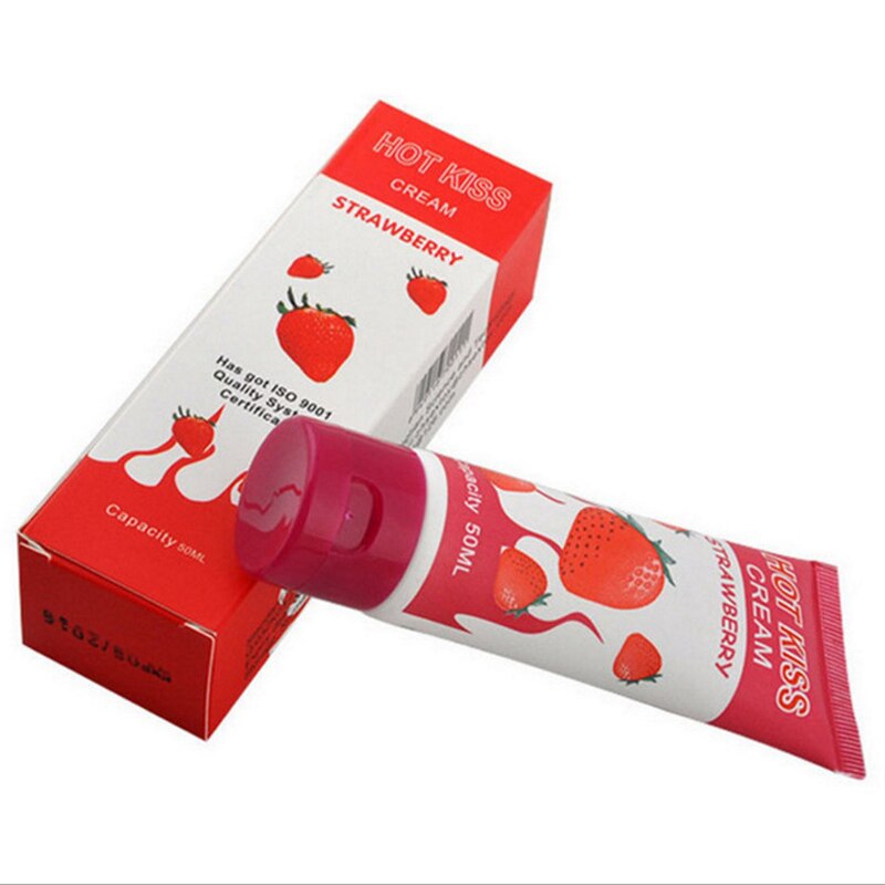 Hot Kiss Strawberry body lubricating cream