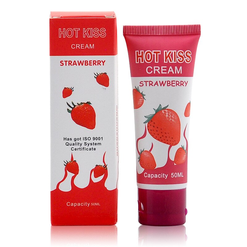 Hot Kiss Strawberry body lubricating cream