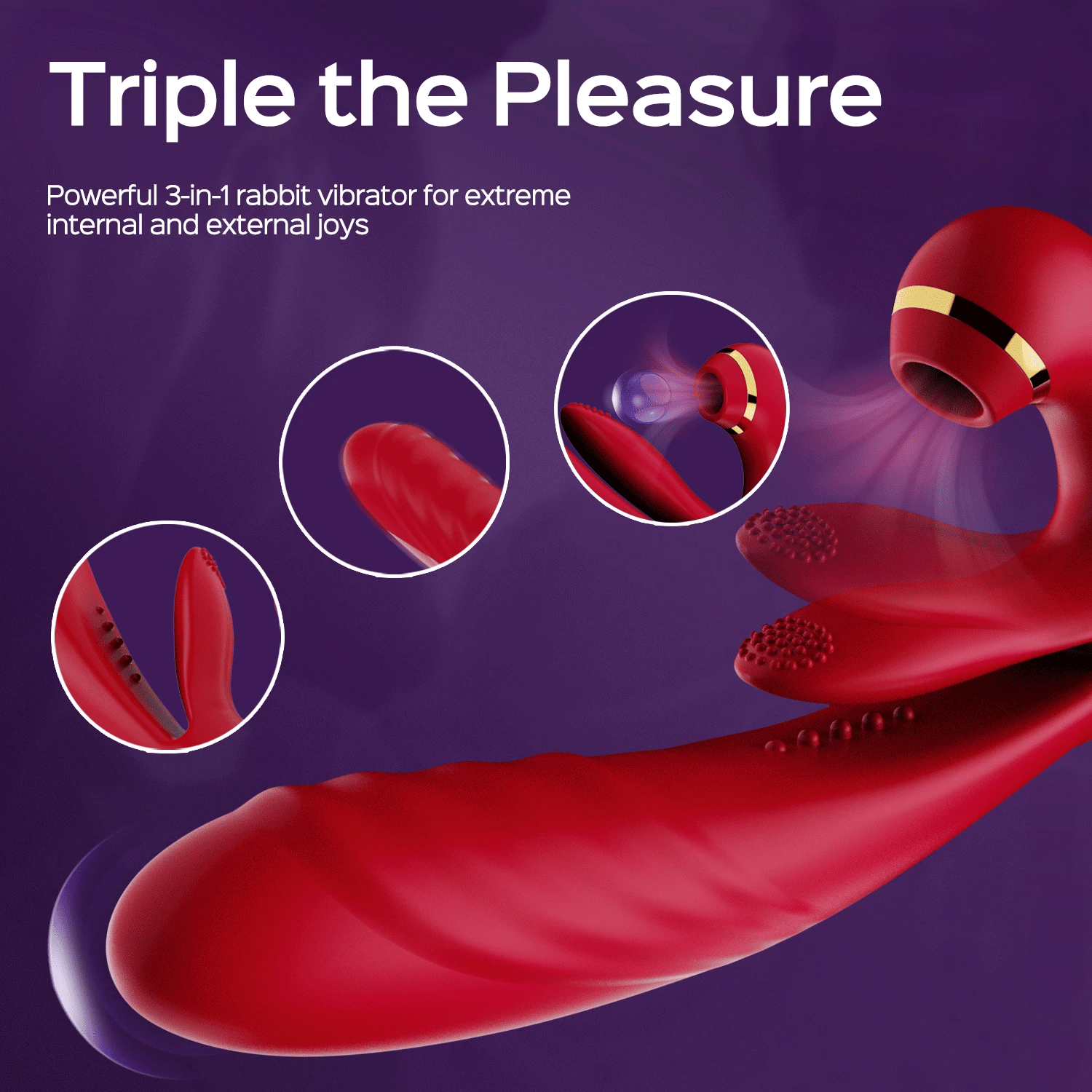 Trinity - Clit Sucking Tongue Flapping & Thrusting Rabbit Vibrator