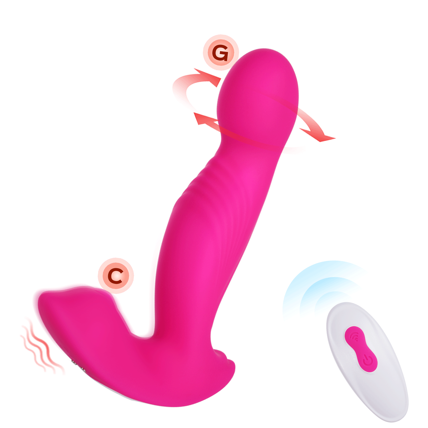 Crave 2 - Clit Tickle G Spot Toy With Rotating Massage Head