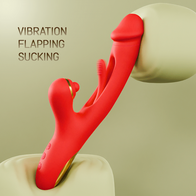 Luxury Flapping Tongue Vibrator - 7 Powerful Modes for Triple Stimulation