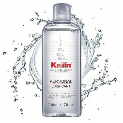 Kailin Water Based Personal Lubricant for Men and Women and Couples Water-Based Long Lasting Natural Feel Non-Stain 200ml / 6.8oz