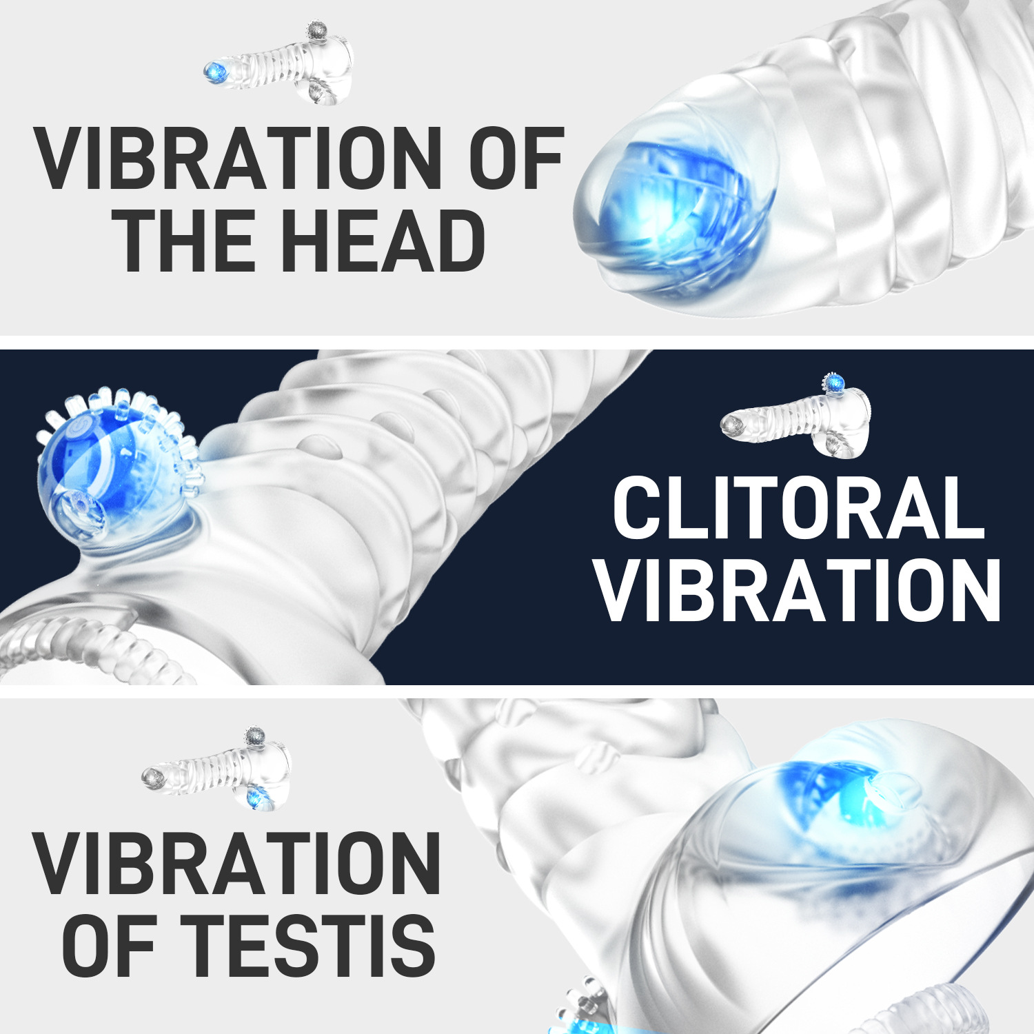 Vibro maximiser Vibrating penis extension