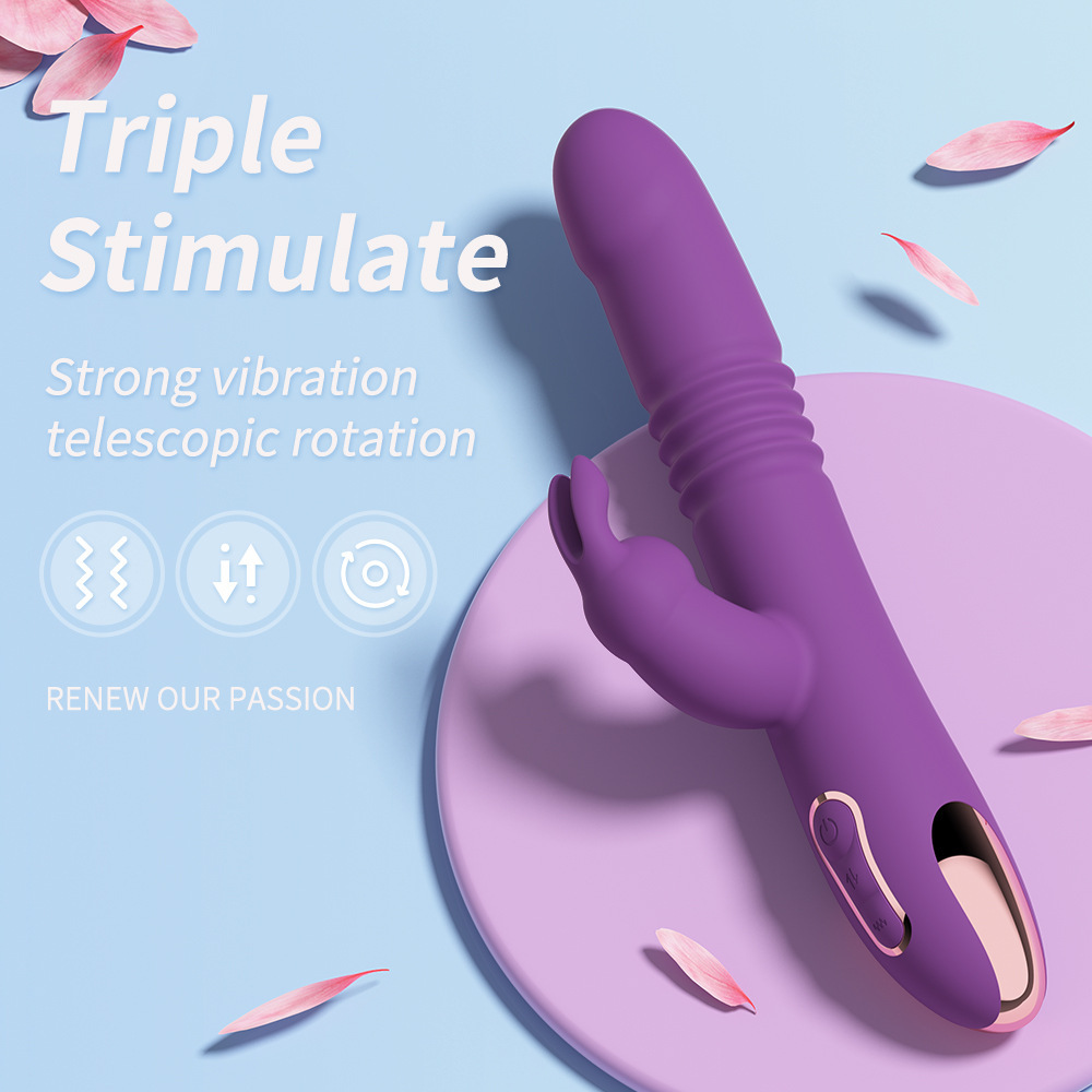 Thick & Thrust Bunny - Dual Shaft Thrusting And Girth Expanding Vibrator