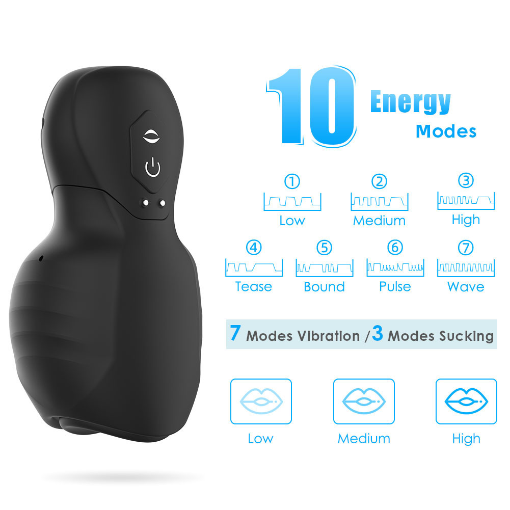 Gender X Body Kisses Silicone Vibrating Suction Massager