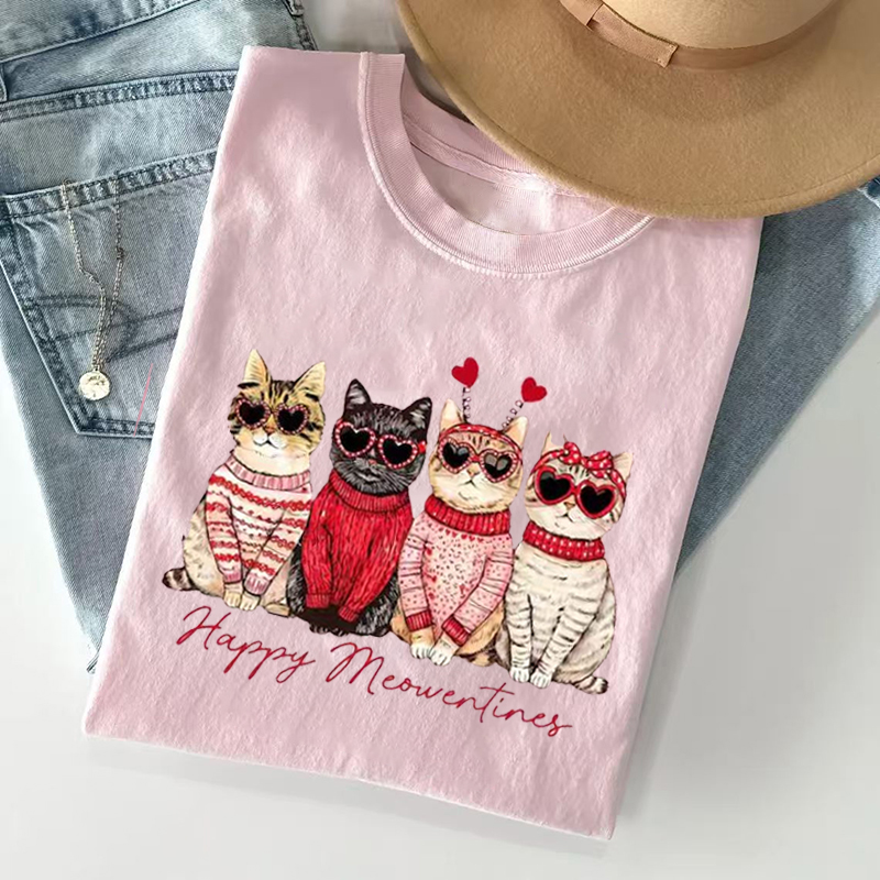 Comfort Colors Valentine Cat T-Shirt