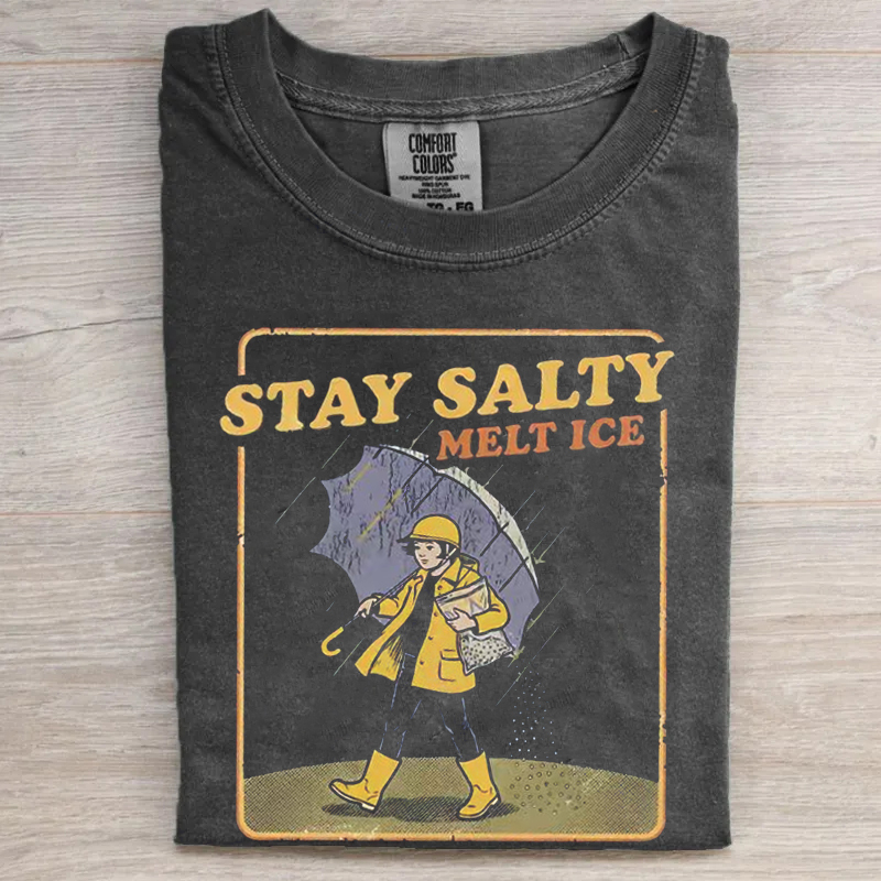 Comfort Colors Subtle Anti Ice Stay Salty Protest T-Shirt
