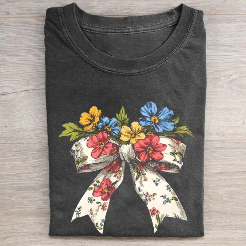 Spring Floral Bow T-shirt