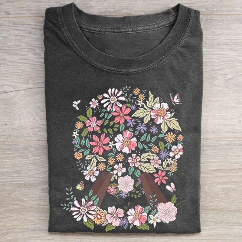 Floral Epcot T-shirt