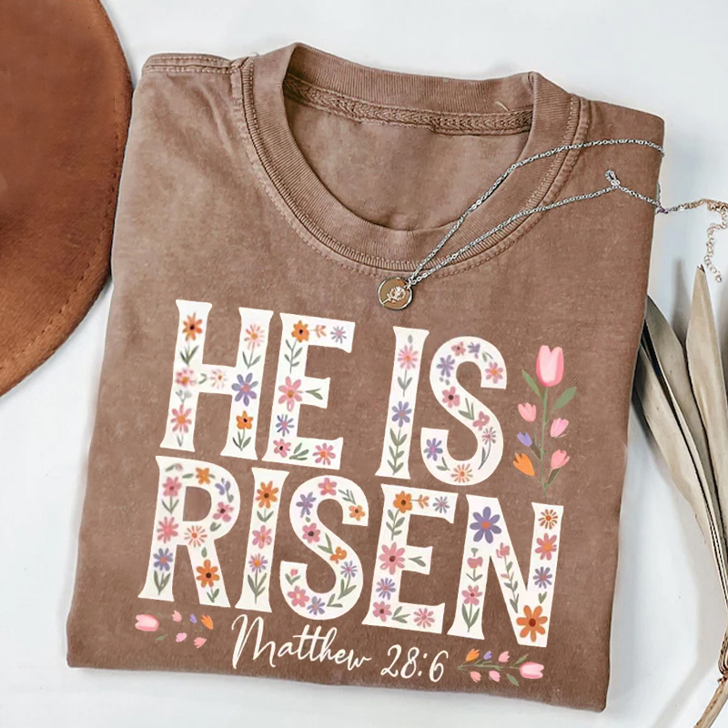 Floral Easter Cross T-shirt