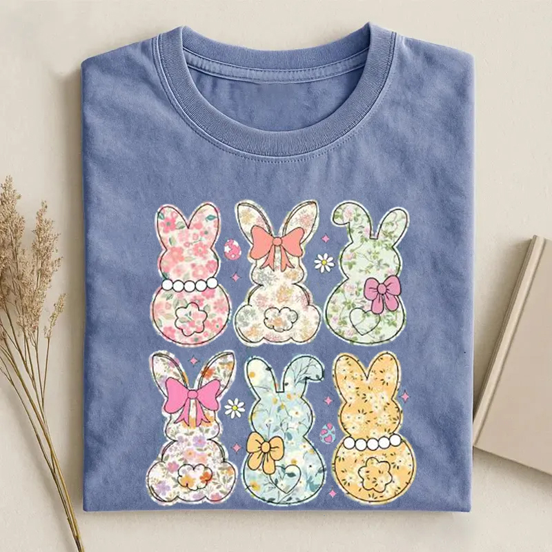 Easter Women's Rabbit Bow T-shirt