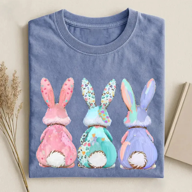 Coquette Bow Easter Bunny T-shirt