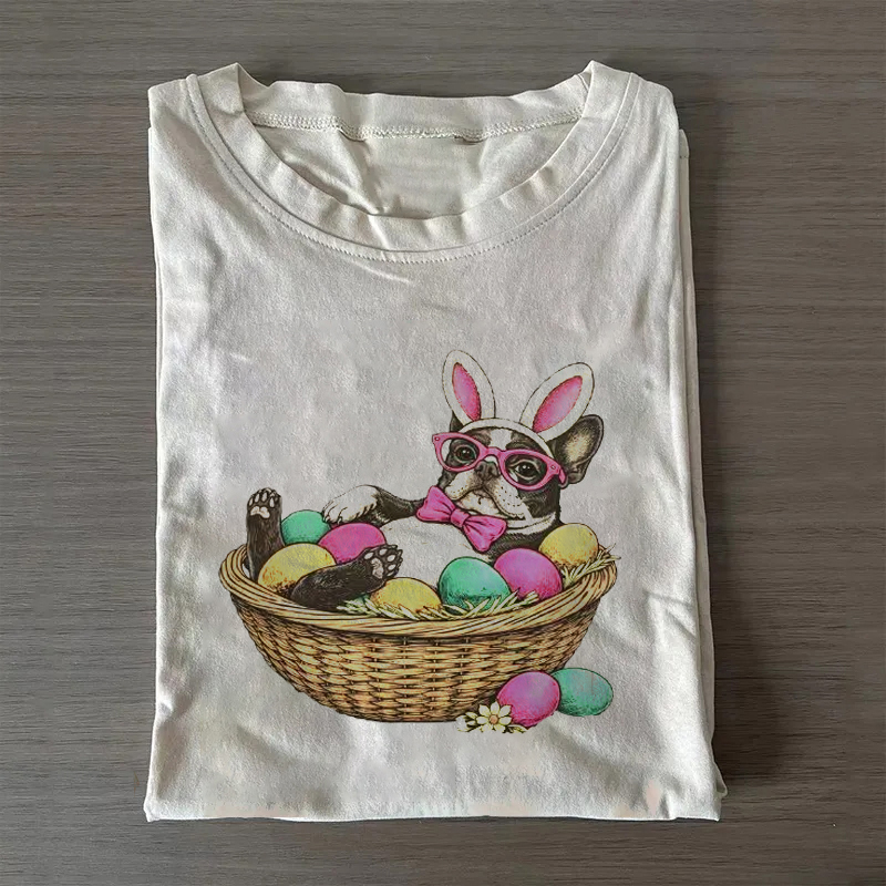 Bostie in a Egg Basket T-shirt