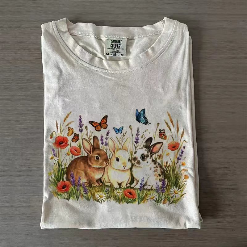 Floral Easter Bunny T-shirt