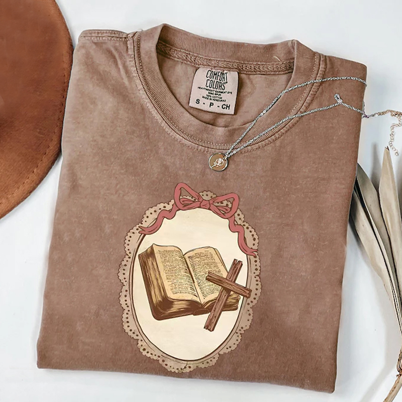 Vintage Thrifted Christian Cross T-shirt